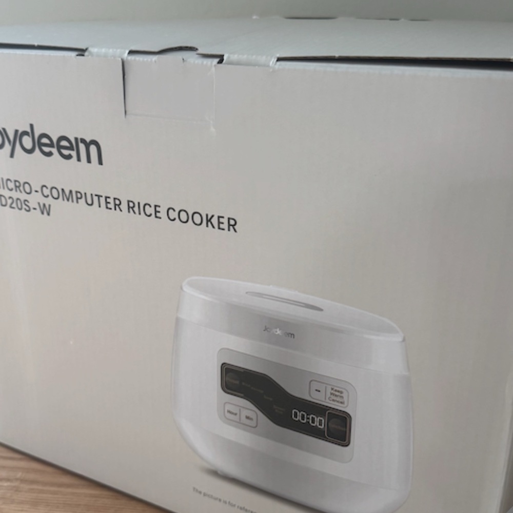 New Ceramic Rice Cooker Joydeem FD20S-W, White Ceramic Inner Pot